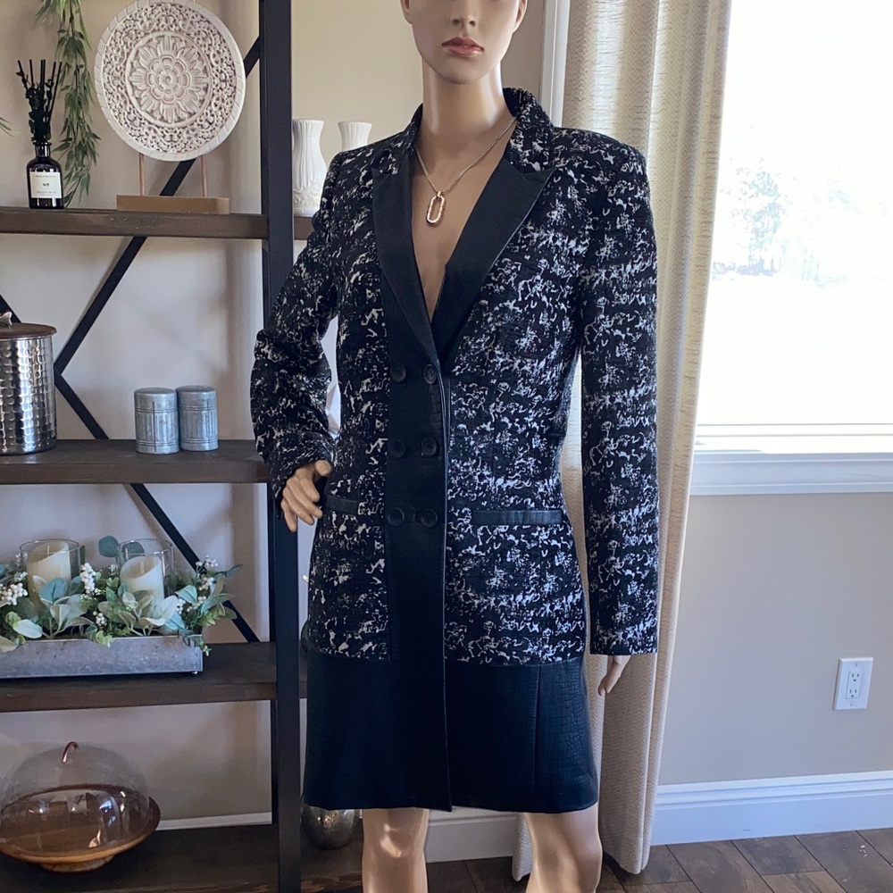 NWOT W118 by Walter Baker Elegant Black and White Women's Jacket